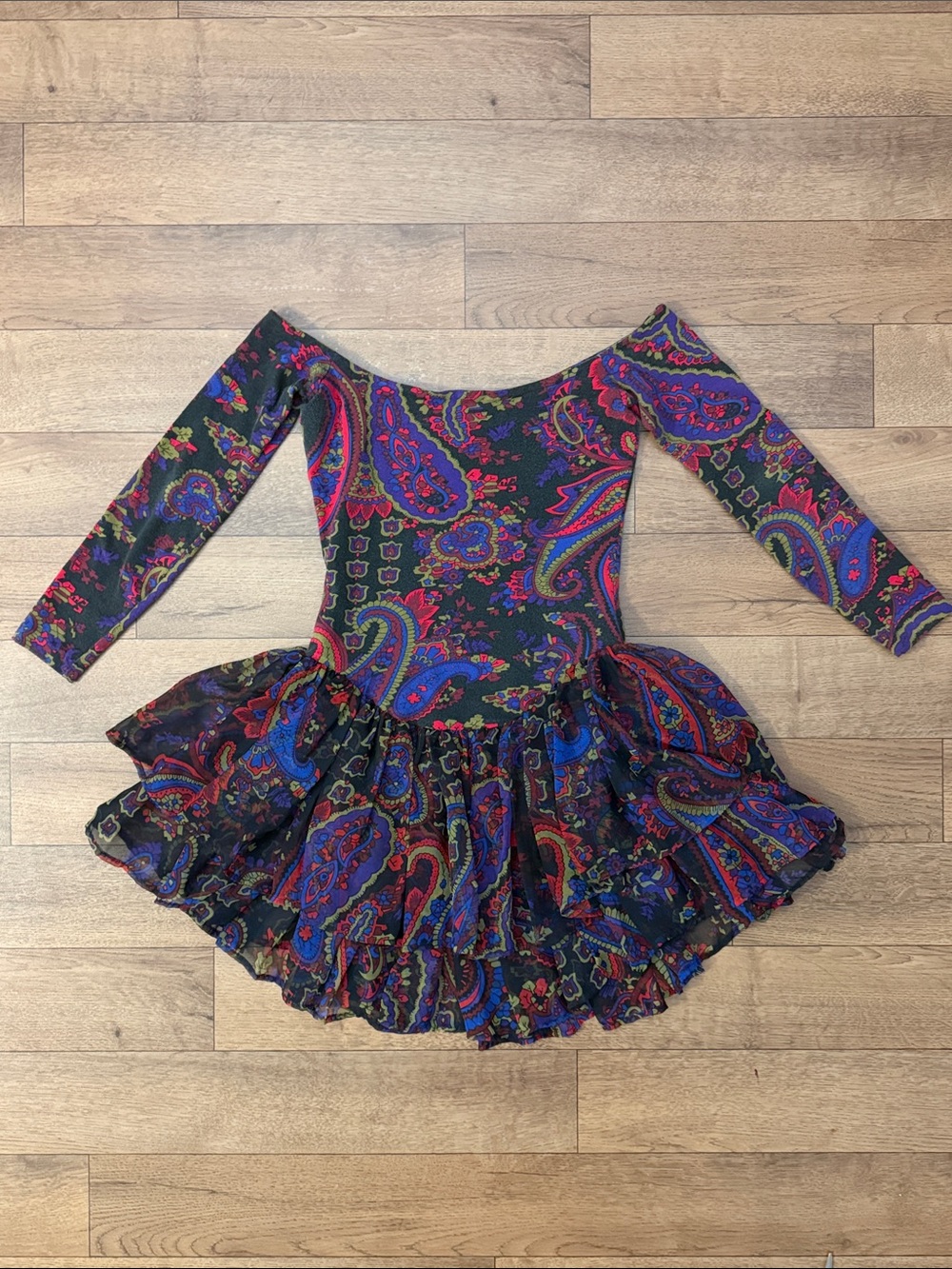 Vintage Betsy Johnson Size Small 1980’s Punk Label Mini Dress Paisley Rare Lux S